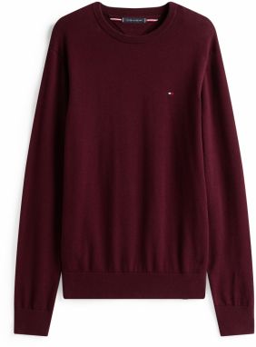 TOMMY HILFIGER Sveter 'ESSENTIAL'  vínovo červená
