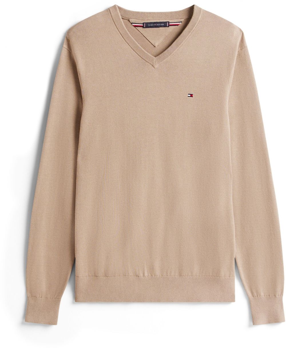 TOMMY HILFIGER Sveter 'ESSENTIAL'  farba ťavej srsti