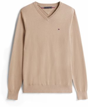 TOMMY HILFIGER Sveter 'ESSENTIAL'  farba ťavej srsti
