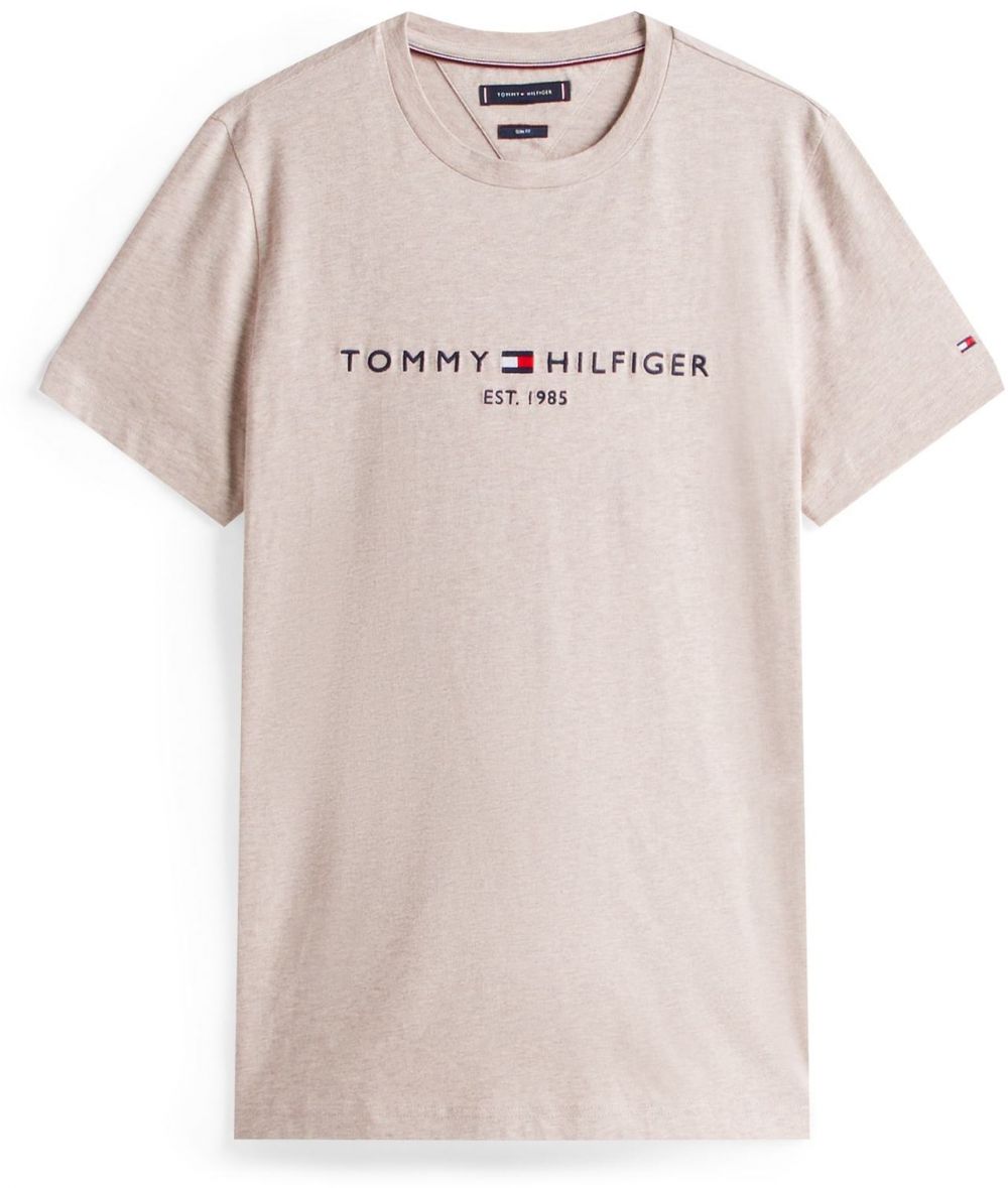 TOMMY HILFIGER Tričko  námornícka modrá / kapučíno / tmavočervená