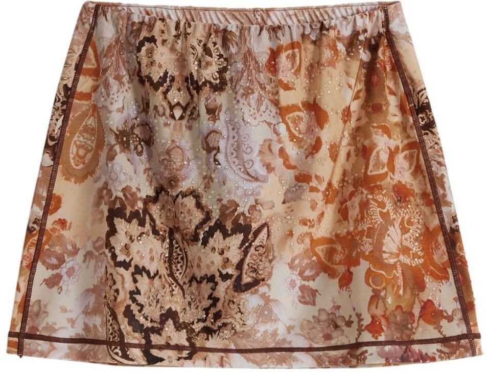 Desigual Sukňa 'Romantic'  šampanské / zmiešané farby