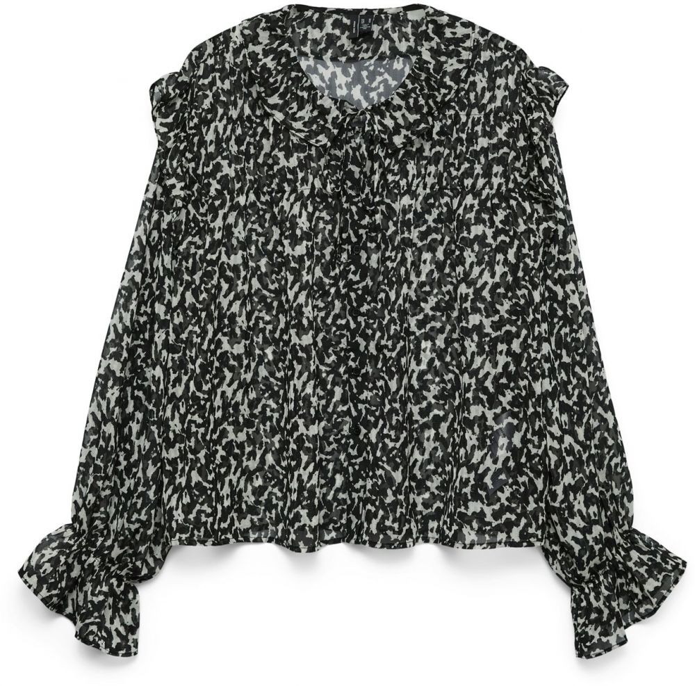 VERO MODA Blúzka 'VMPETRA'  čierna / biela