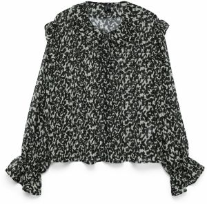VERO MODA Blúzka 'VMPETRA'  čierna / biela