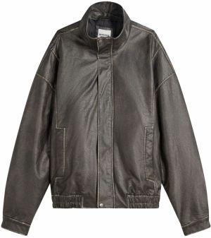 Bershka Prechodná bunda  čierna