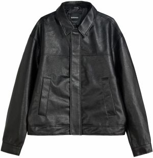 Bershka Prechodná bunda  čierna