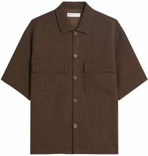 Bershka Košeľa  čokoládová