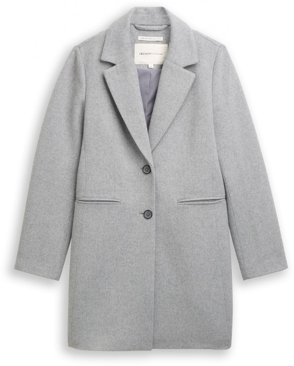 TOM TAILOR DENIM Prechodný kabát  svetlosivá