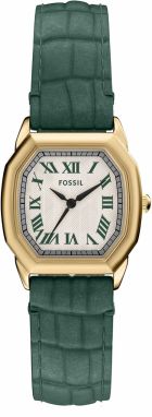 FOSSIL Analógové hodinky 'HARLOW'  zlatá / zelená / čierna / biela