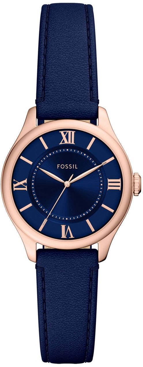 FOSSIL Analógové hodinky 'GILMORE'  námornícka modrá / ružové zlato