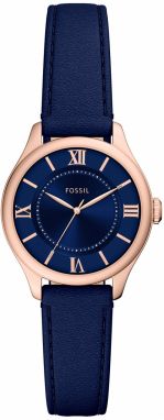 FOSSIL Analógové hodinky 'GILMORE'  námornícka modrá / ružové zlato