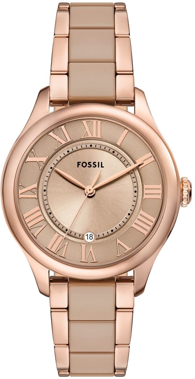 FOSSIL Analógové hodinky 'GILMORE'  ružové zlato / čierna