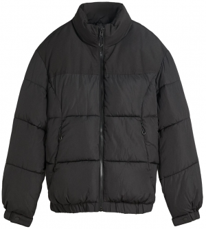 Bershka Zimná bunda  čierna