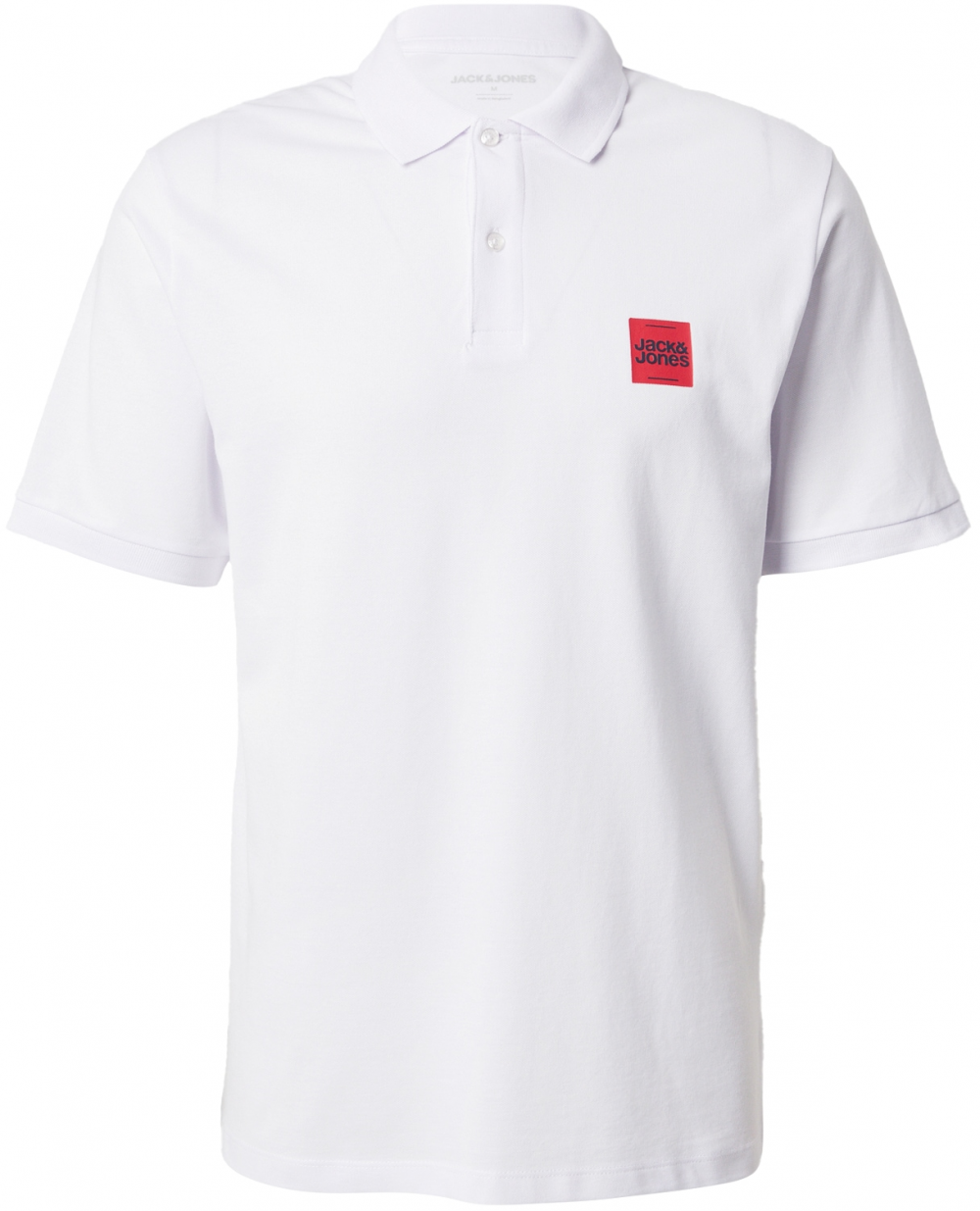 JACK & JONES Tričko 'JJBrandy'  červená / biela