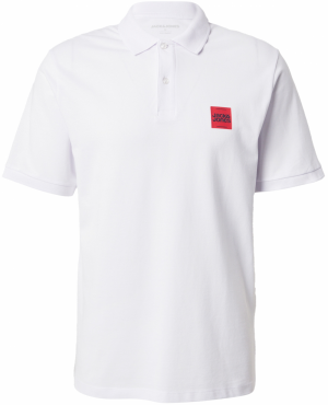JACK & JONES Tričko 'JJBrandy'  červená / biela