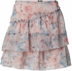 VERO MODA Sukňa 'VMSABRINA'  svetlomodrá / tmavošedá / rosé