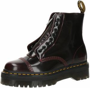 Dr. Martens Šnurovacie členkové čižmy 'Sinclair'  vínovo červená
