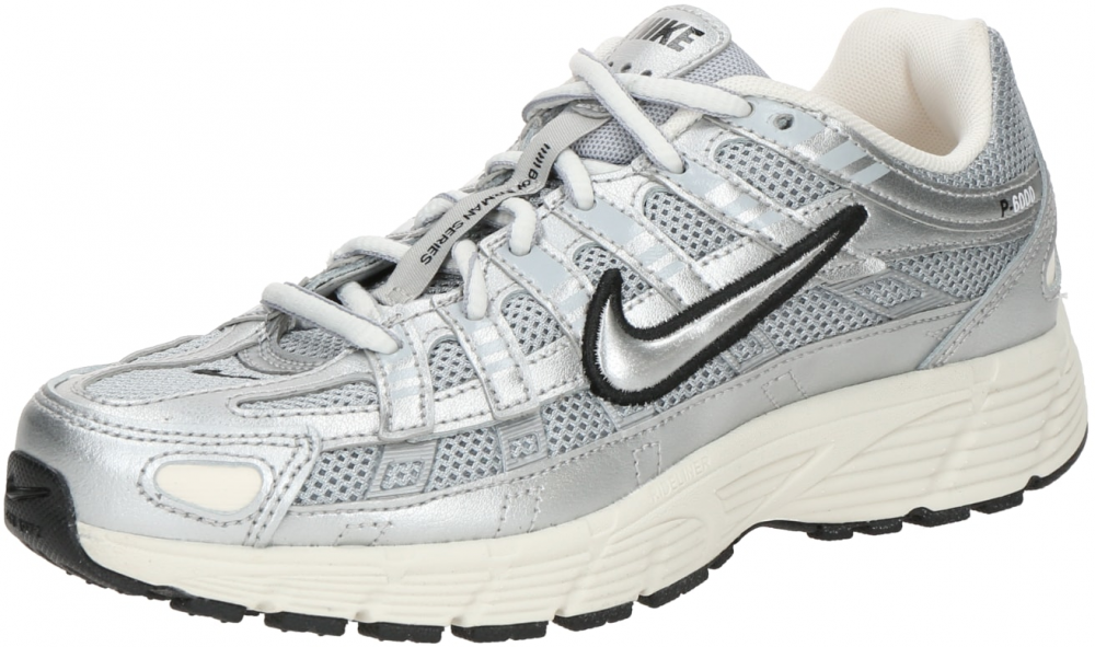 Nike Sportswear Tenisky 'P-6000'  čierna / strieborná