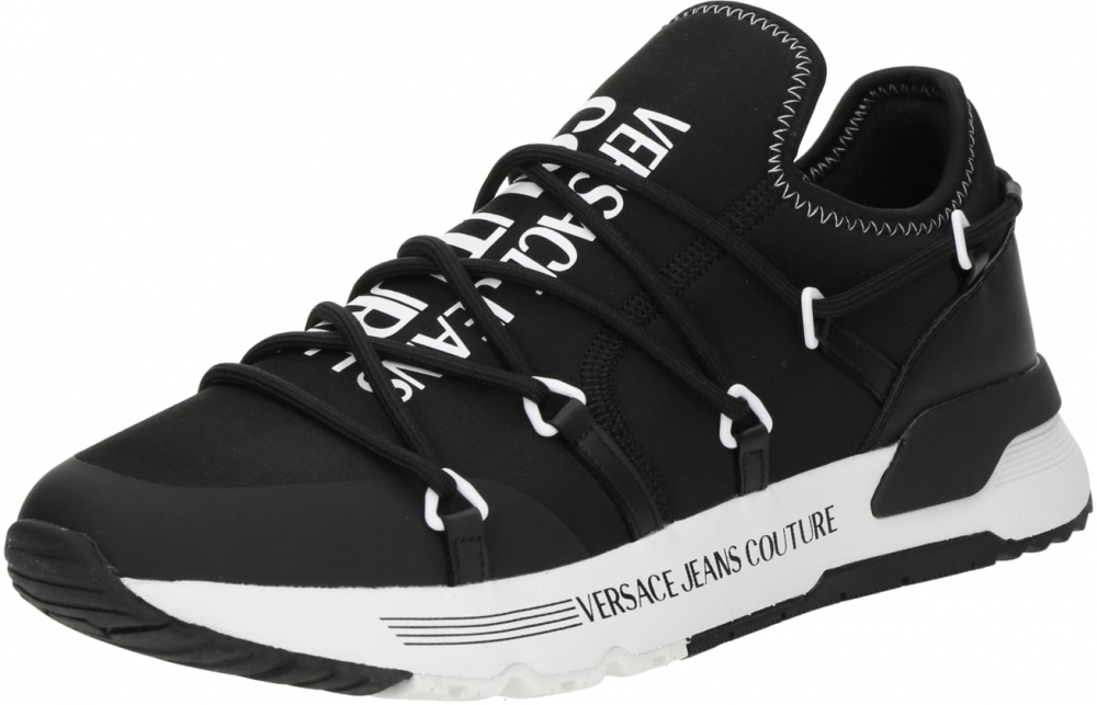 Versace Jeans Couture Nízke tenisky 'DYNAMIC'  čierna / biela