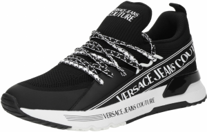 Versace Jeans Couture Nízke tenisky 'DYNAMIC'  čierna / biela