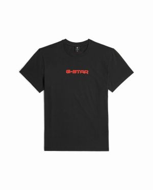 G-STAR Tričko  červená / čierna