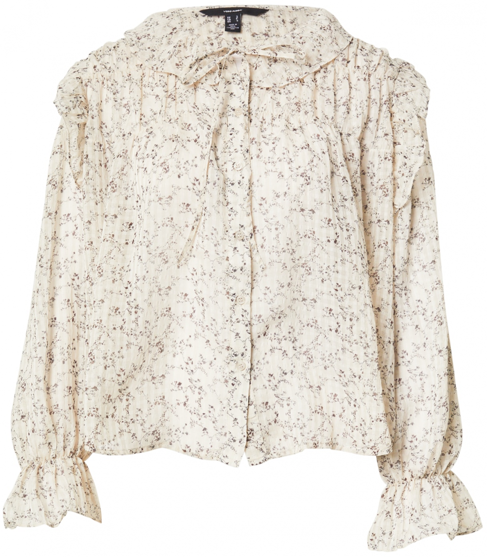VERO MODA Blúzka 'VMPETRA'  béžová / sivá