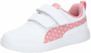 PUMA Tenisky 'Courtflex V3 Dotty V'  malinová / biela