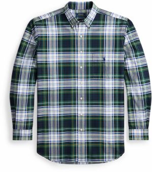 Polo Ralph Lauren Big & Tall Košeľa 'CLASSIC'  tmavomodrá / žltá / tmavozelená / biela