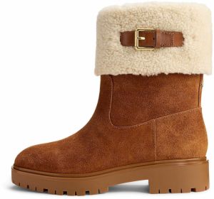 Lauren Ralph Lauren Nízke čižmy 'ALLYSON'  koňaková / biela ako vlna