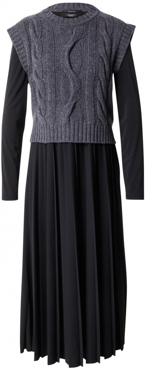 Weekend Max Mara Šaty 'EBRO'  sivá melírovaná / čierna