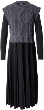 Weekend Max Mara Šaty 'EBRO'  sivá melírovaná / čierna