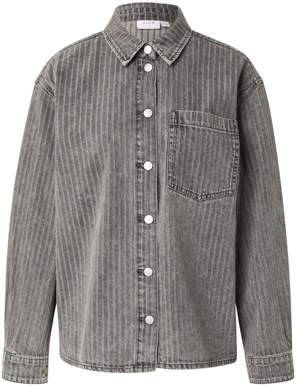 VILA Blúzka 'VIARIE'  sivý denim