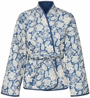 Vero Moda Tall Prechodná bunda 'VMJANE'  béžová / námornícka modrá / šedobiela