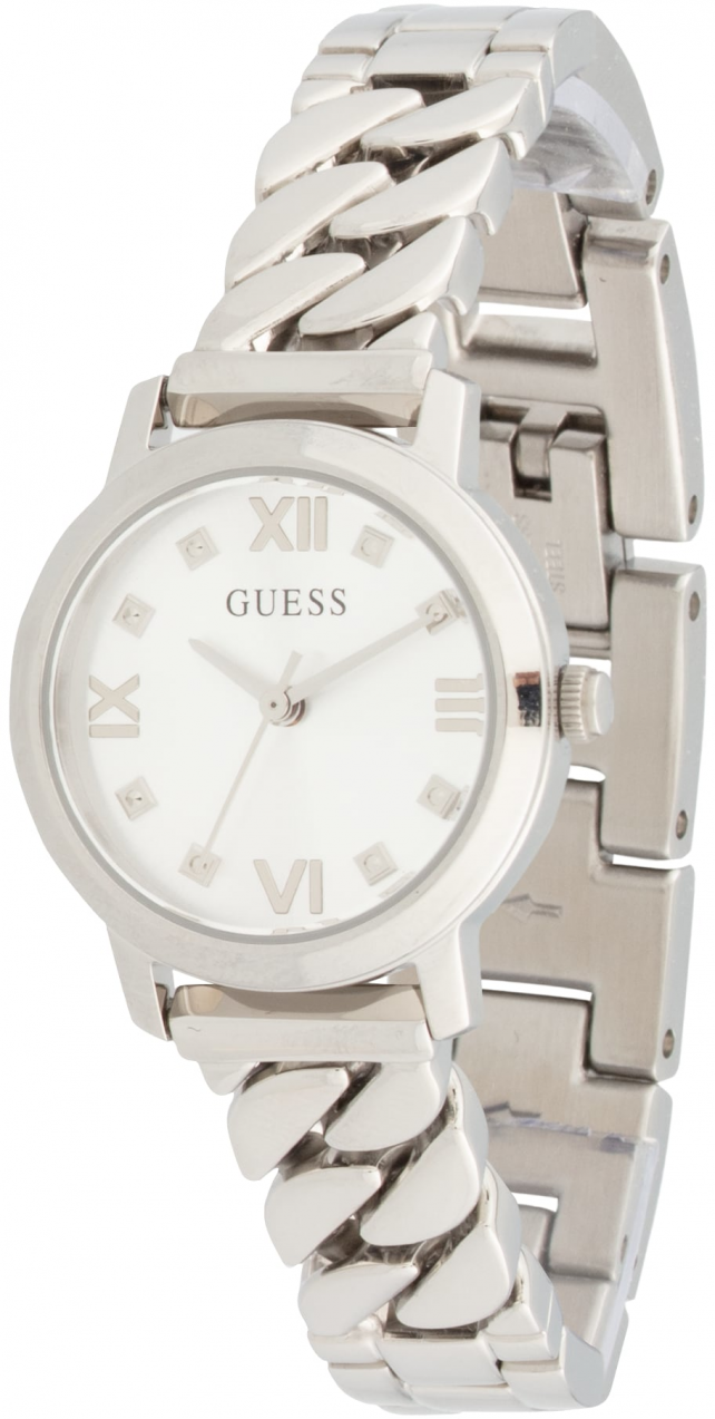 GUESS Analógové hodinky 'BEJEWELED'  strieborná