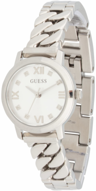 GUESS Analógové hodinky 'BEJEWELED'  strieborná