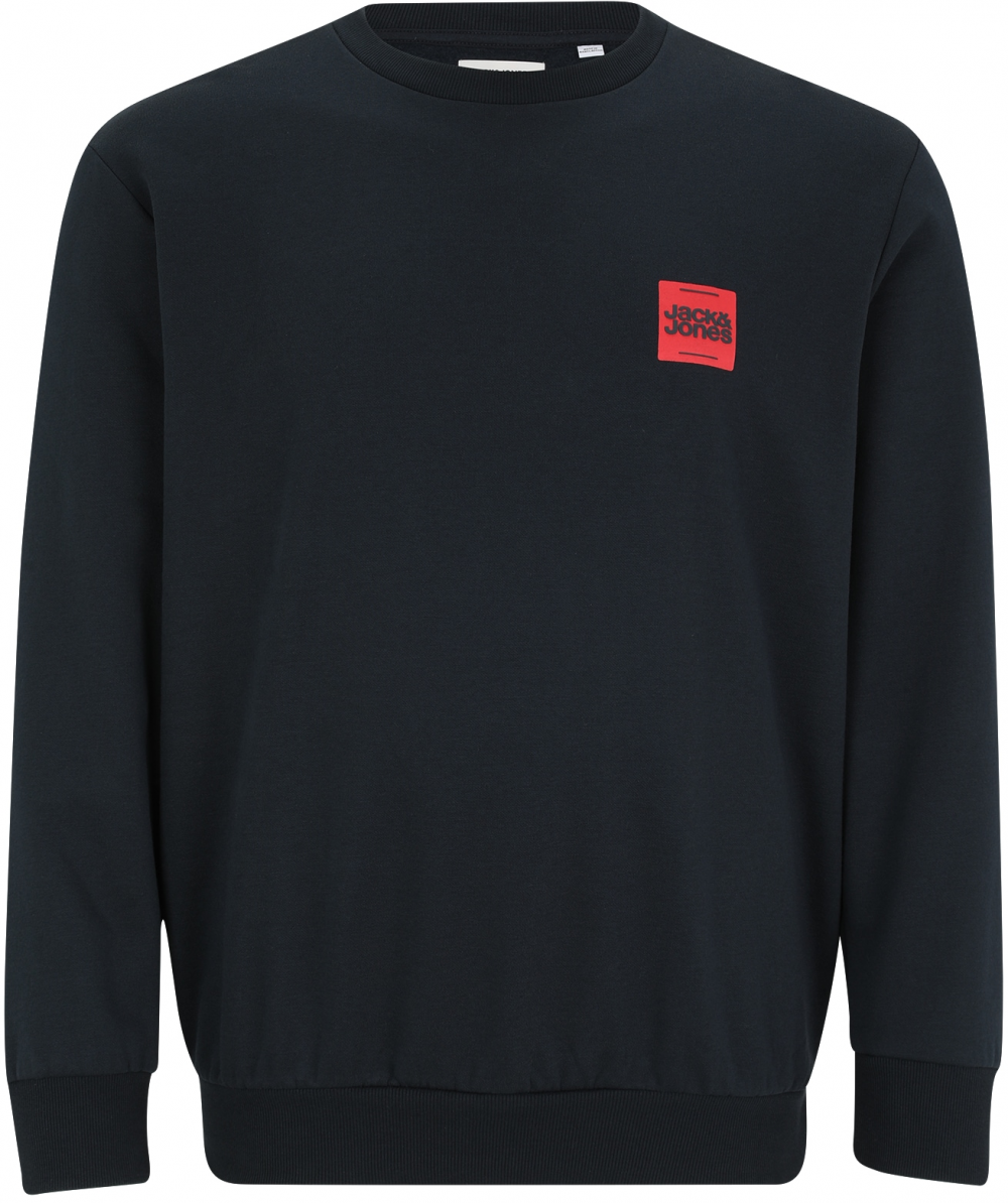 Jack & Jones Plus Mikina 'JJBRANDY'  tmavomodrá