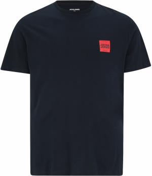 Jack & Jones Plus Tričko 'JJBRANDY'  tmavomodrá / červená