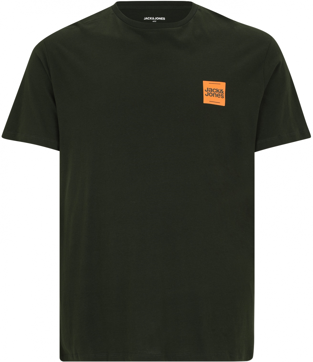 Jack & Jones Plus Tričko 'JJBRANDY'  jedľová