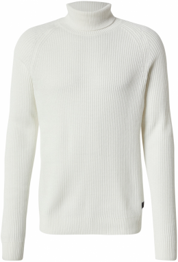 JACK & JONES Sveter 'JJPANNEL'  biela