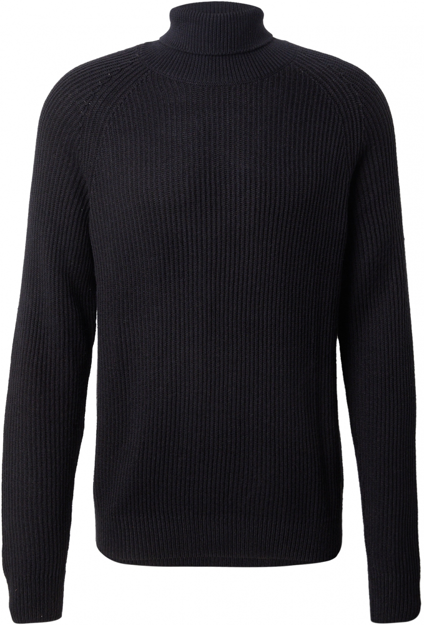 JACK & JONES Sveter 'JJPANNEL'  čierna