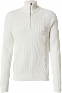 JACK & JONES Sveter 'JJPANNEL'  biela