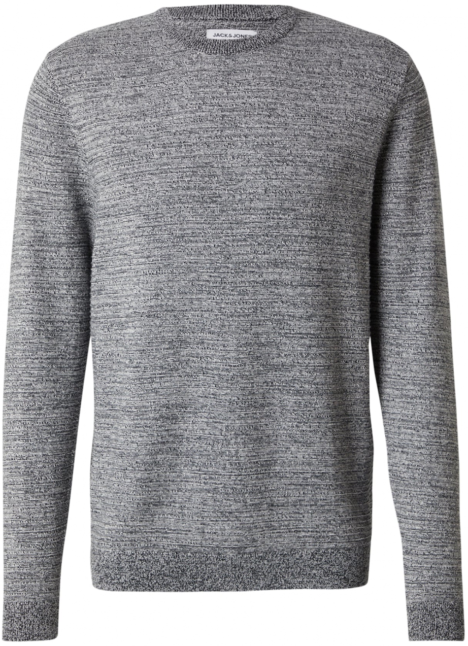 JACK & JONES Sveter 'JJOTTO'  čierna melírovaná