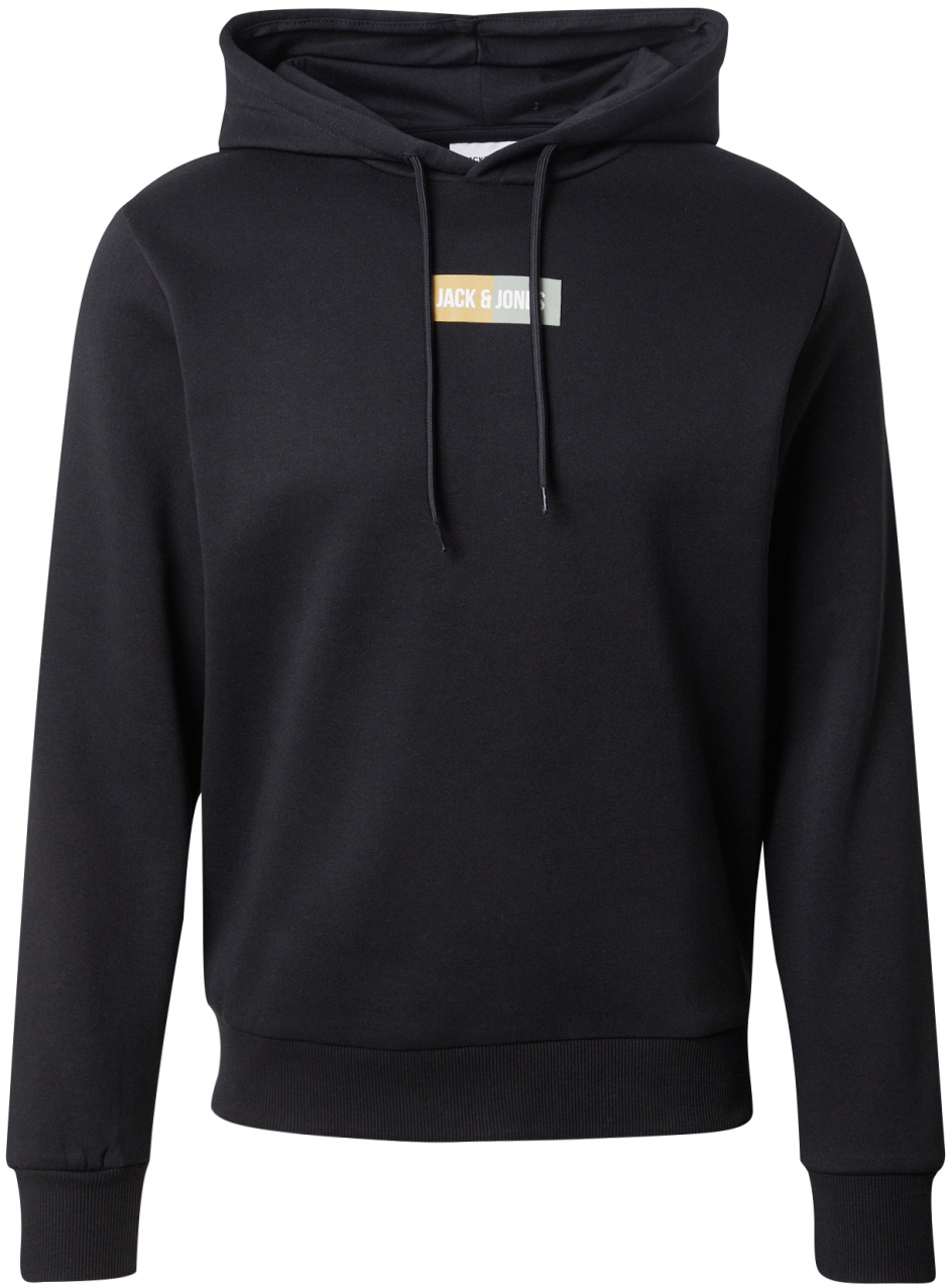 JACK & JONES Mikina 'JJPAN'  svetlozelená / svetlooranžová / čierna