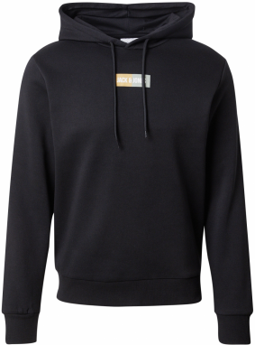 JACK & JONES Mikina 'JJPAN'  svetlozelená / svetlooranžová / čierna