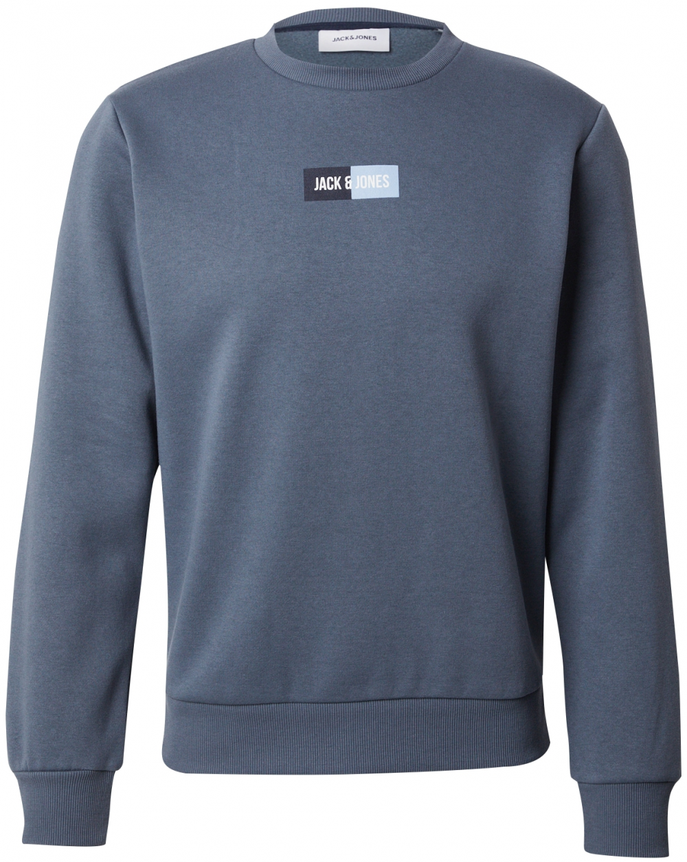 JACK & JONES Mikina 'JJPAN'  dymovo modrá / svetlomodrá / čierna
