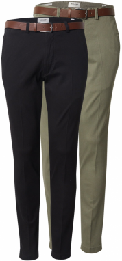 JACK & JONES Chino nohavice 'JPSTMARCO FRANCO'  svetlozelená / čierna