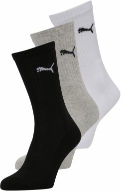 PUMA Ponožky  sivá / čierna / biela