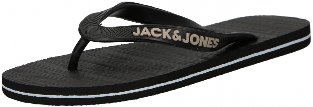 JACK & JONES Žabky  béžová / antracitová / biela