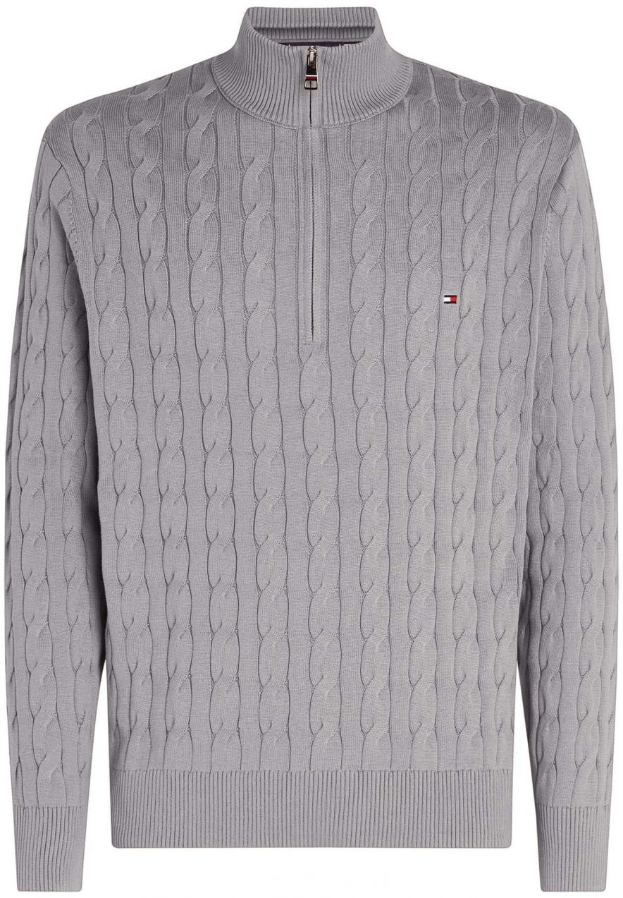 TOMMY HILFIGER Sveter 'Classic'  sivá