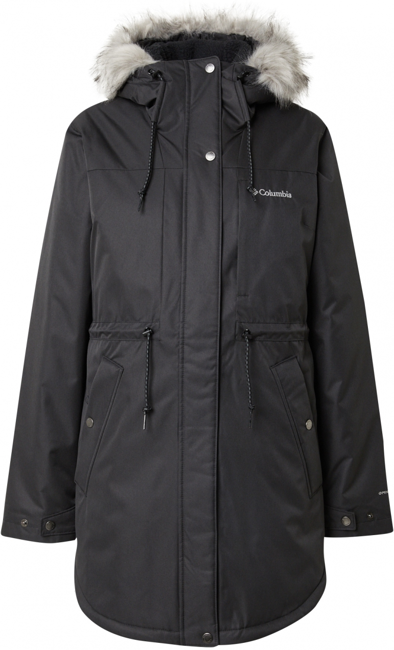 COLUMBIA Outdoorový kabát 'Suttle Mountain II'  svetlosivá / čierna