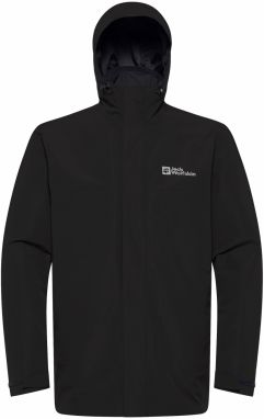 JACK WOLFSKIN Outdoorová bunda  kamenná / čierna